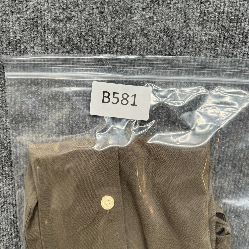 AllSaints Camp Men's 2XL Relaxed-Fit Short Sleeve Shirt Brown Solid Loop - Picture 12 of 12